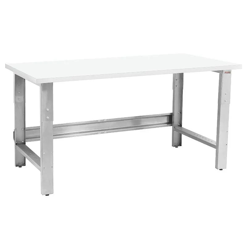 Benchpro Roosevelt Series SS Frame Cleanroom Laminate Workbench with Square Edge