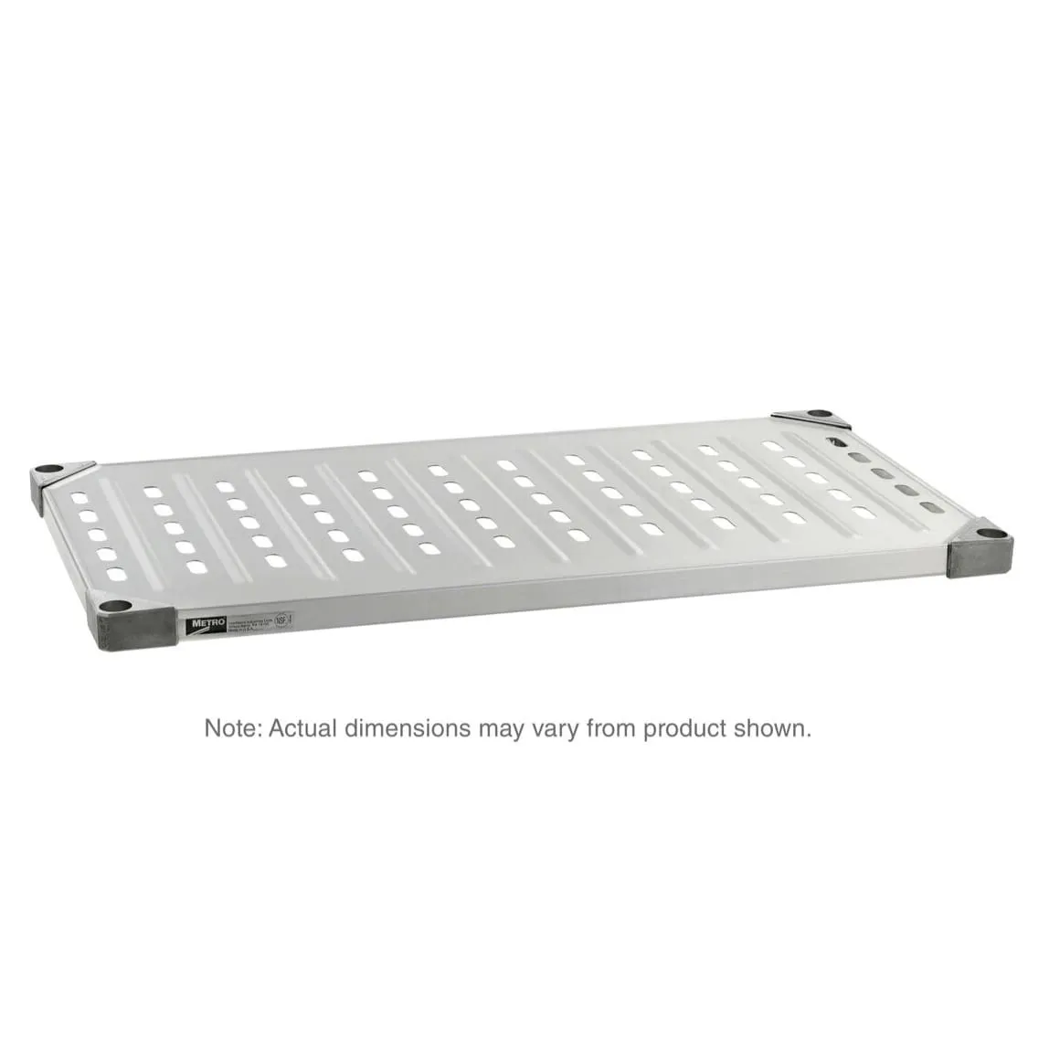 Metro Super Erecta galvanized Steel louvered solid Shelves