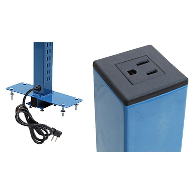 BenchPro Double Sided Slotted Uprights with Power Plug