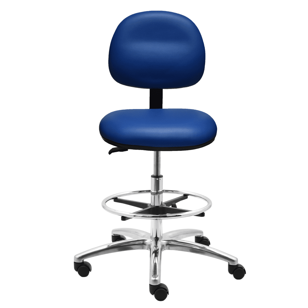Industrial Seating Series 45 Industrial Vinyl Chair Aluminum Base