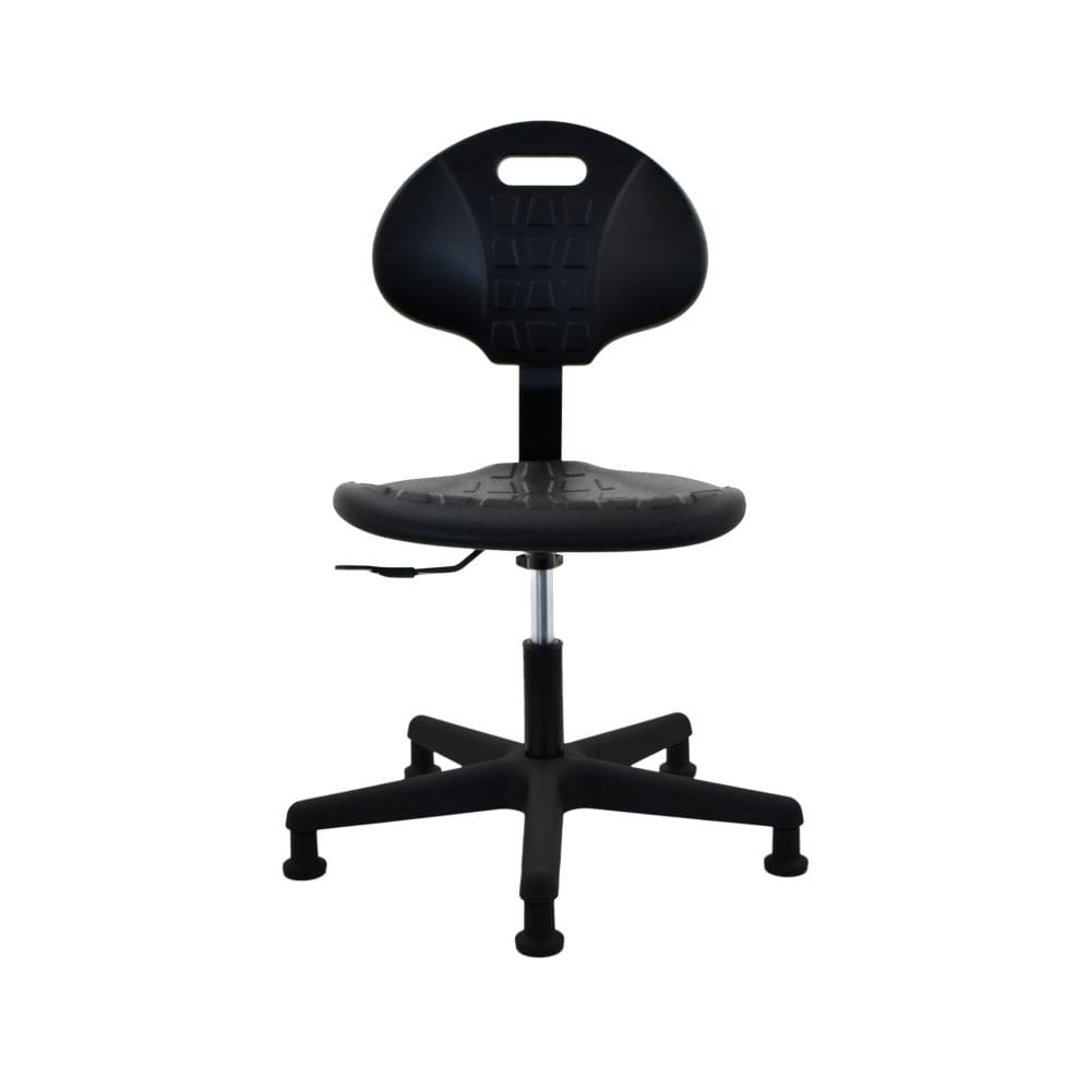Industrial Seating Polyurethane Desk Height Cleanroom Chair Plastic Nylon Base