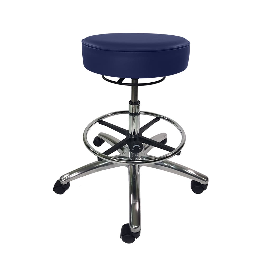 Industrial Seating Series 65 Industrial Vinyl Stool Aluminum Base