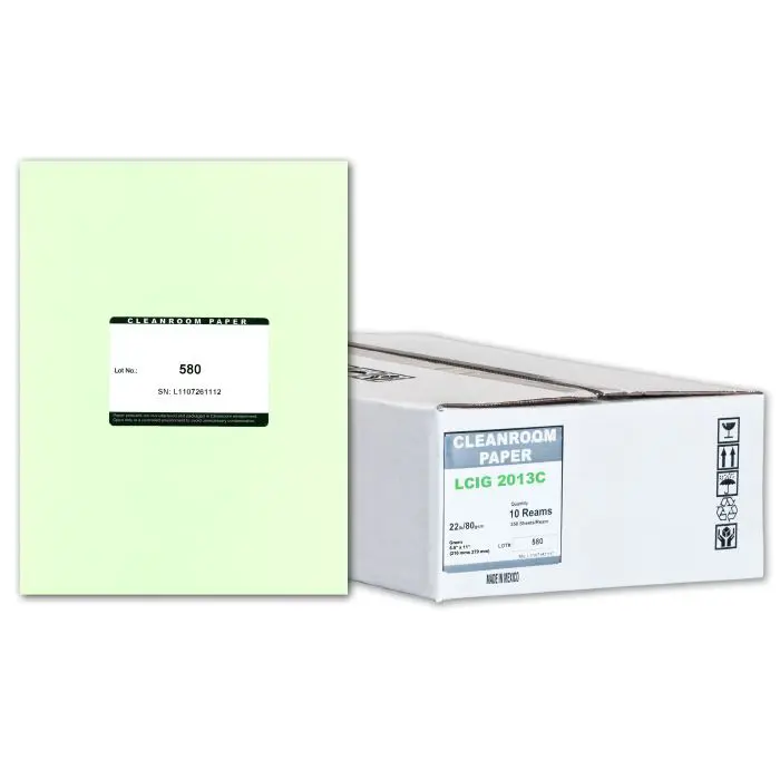Pure Image Green Latex Cleanroom Paper 22 lb