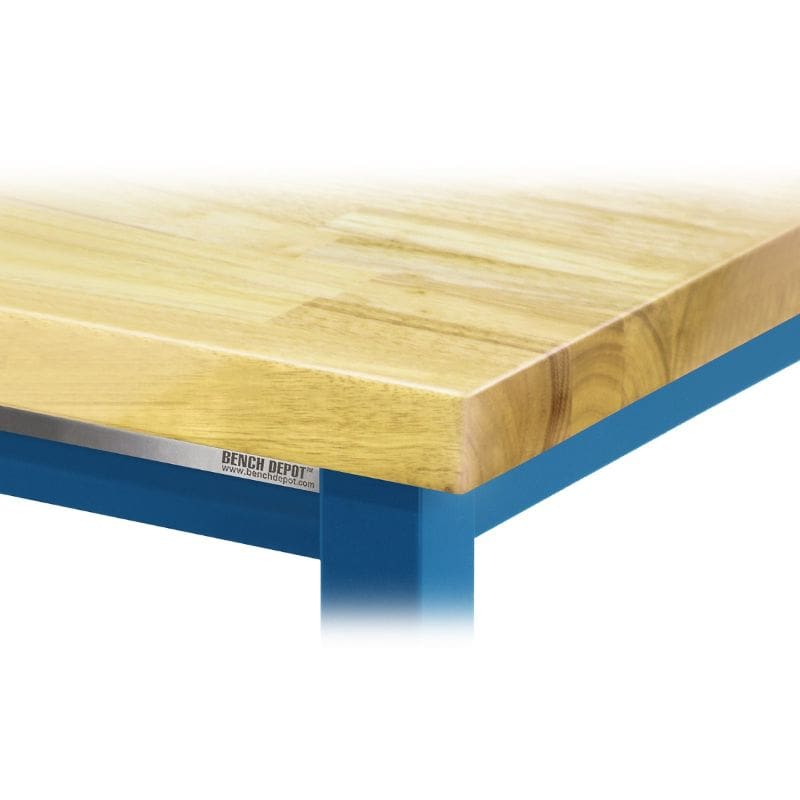 Benchpro Kennedy Lacquered 1-3/4" Butcher Block Top Workbench with Square Edge