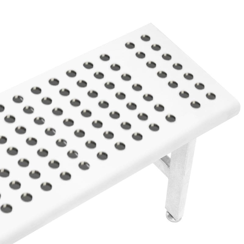 Benchpro Electropolished Gowning Bench with Round Edge - Four Legs 1" Holes