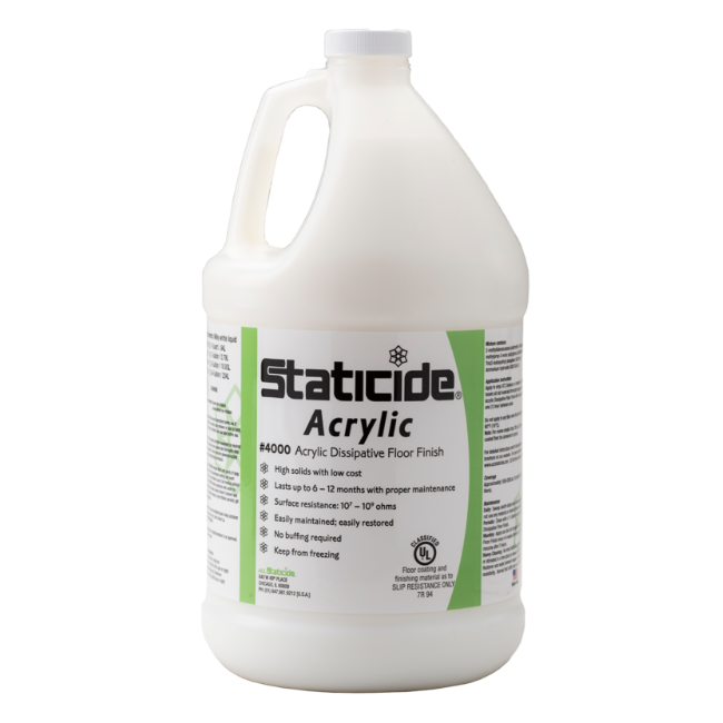 Staticide Acrylic Dissipative Floor Finish