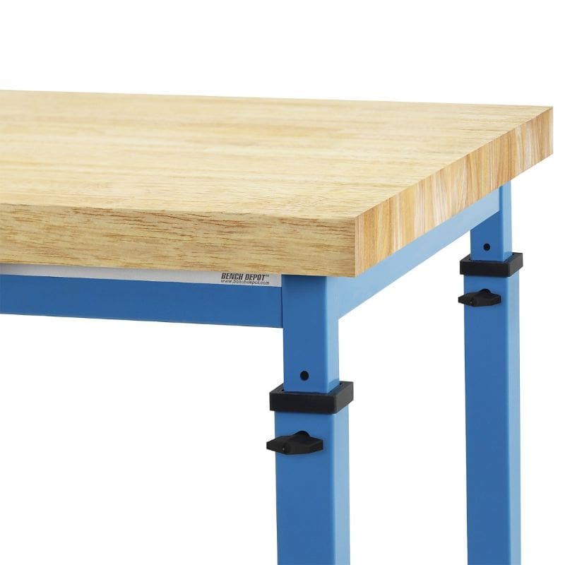 Benchpro Cleveland 1.75" Oiled Butcher Block Top Workbench with Square Edge