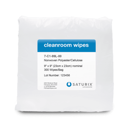 Saturix Nonwoven Polyester Cellulose Cleanroom Wipes