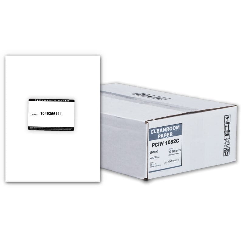8.5x11 Pure Image White Polyethylene Cleanroom Paper 22 lb
