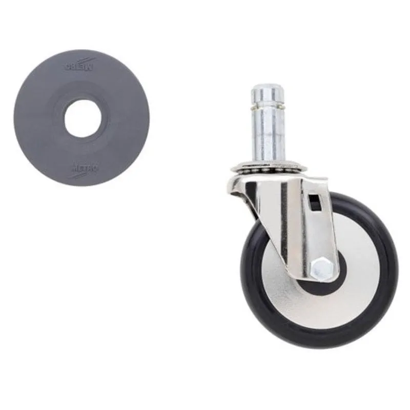 Metro 4" Resilient Rubber Caster