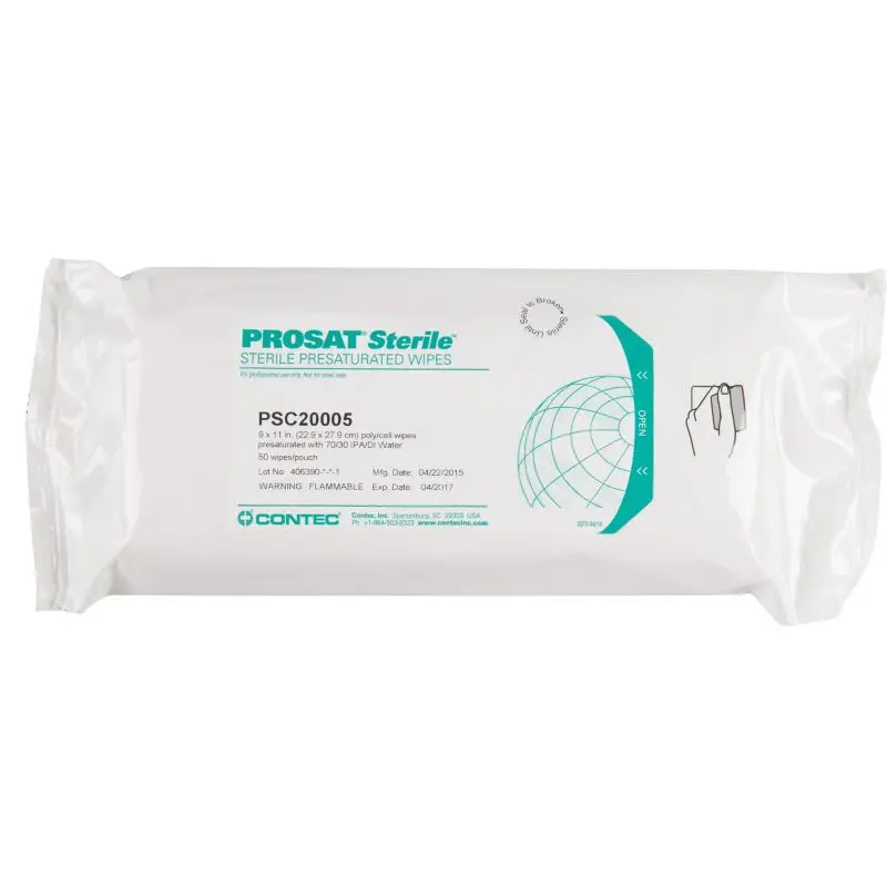 Contec PROSAT Sterile Theta Cleanroom Wipes