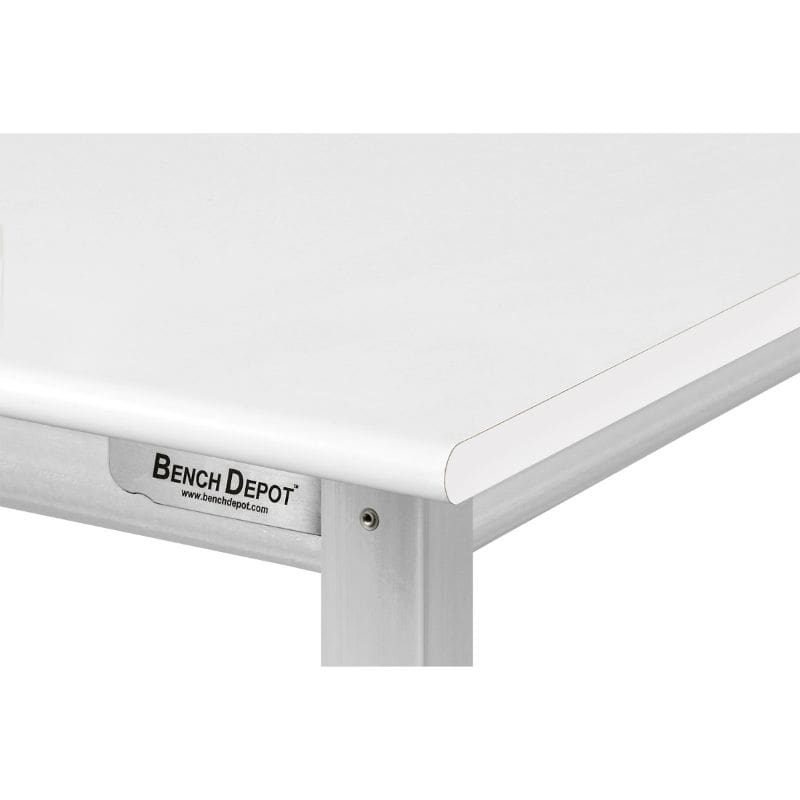 Benchpro Kennedy Cleanroom Laminate Top Stainless Steel Frame Workstation with Round Edge