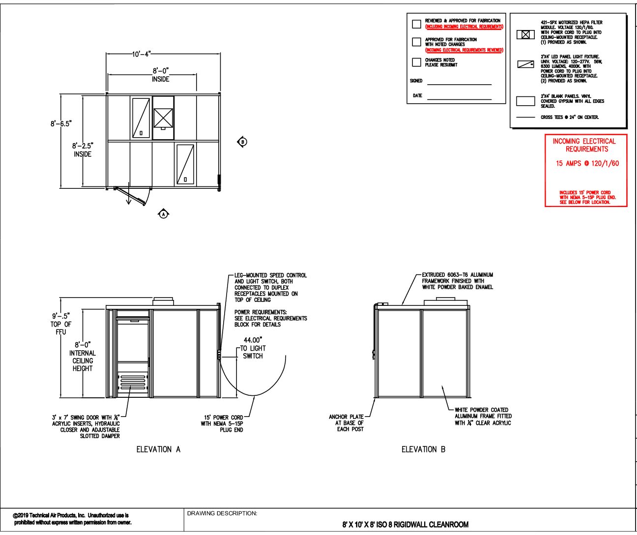 Hardwall Cleanroom - 8'x10'x8' - Image 3