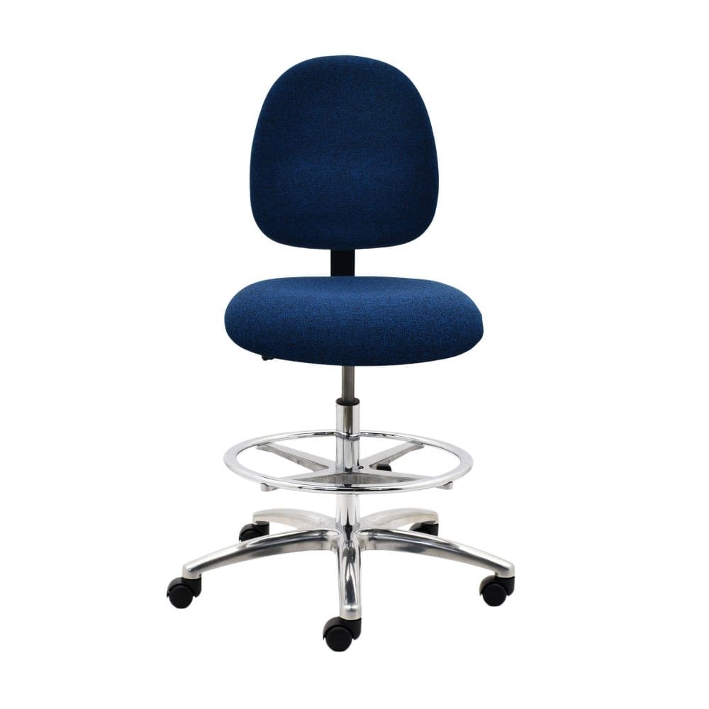 Industrial Seating Series 20M Industrial Fabric Chair - Aluminum Base and Medium Seat