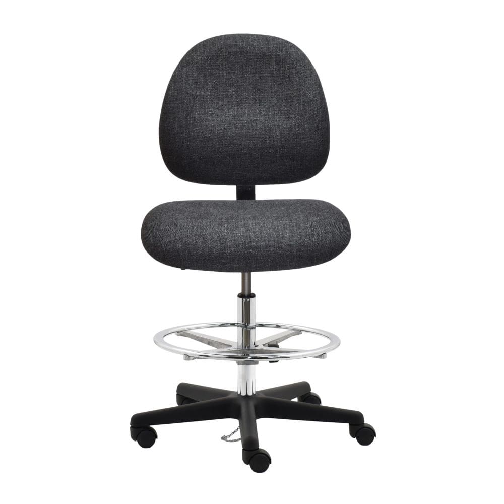 Industrial Seating Series 20W ESD Fabric Chair Plastic Nylon Base and Wide Seat