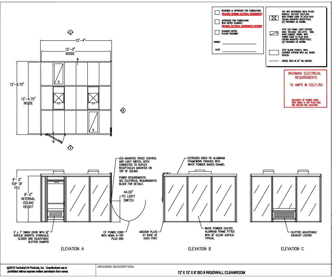 Hardwall Cleanroom - 12'x12'x8' - Image 2