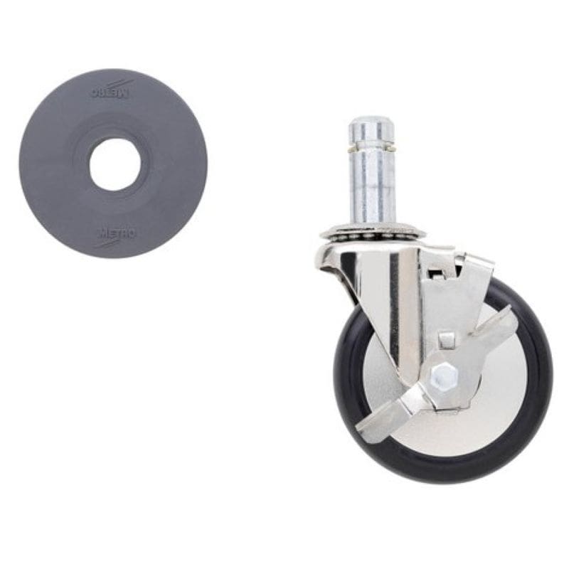 Metro 4" Resilient Rubber Caster - Image 2