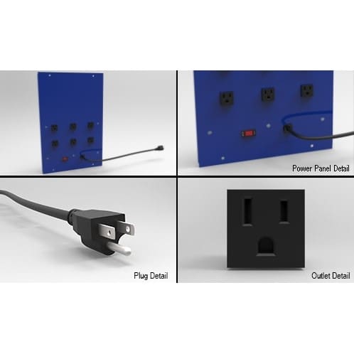 Production Basics Riser Shelf Power Panel