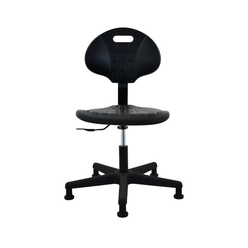 Industrial Seating Polyurethane Desk Height Cleanroom Chair Plastic Nylon Base