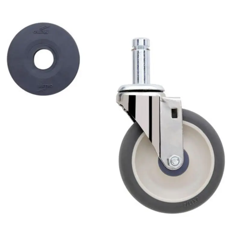 Metro 5" Polyurethane Plated Stem Caster