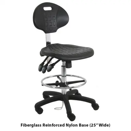 Benchpro ESD Urethane Chair | Ergonomic | ISO 6 | Static Dissipative & Conductive | Nylon Base - Image 4