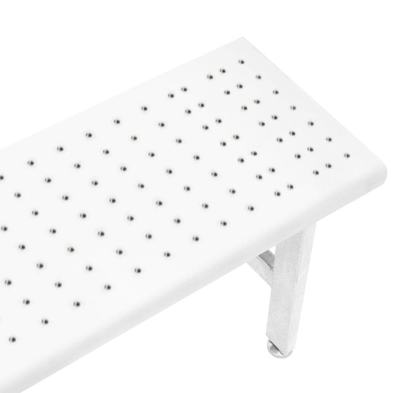 Benchpro Electropolished Gowning Bench with Round Edge - Four Legs 3/8" Holes