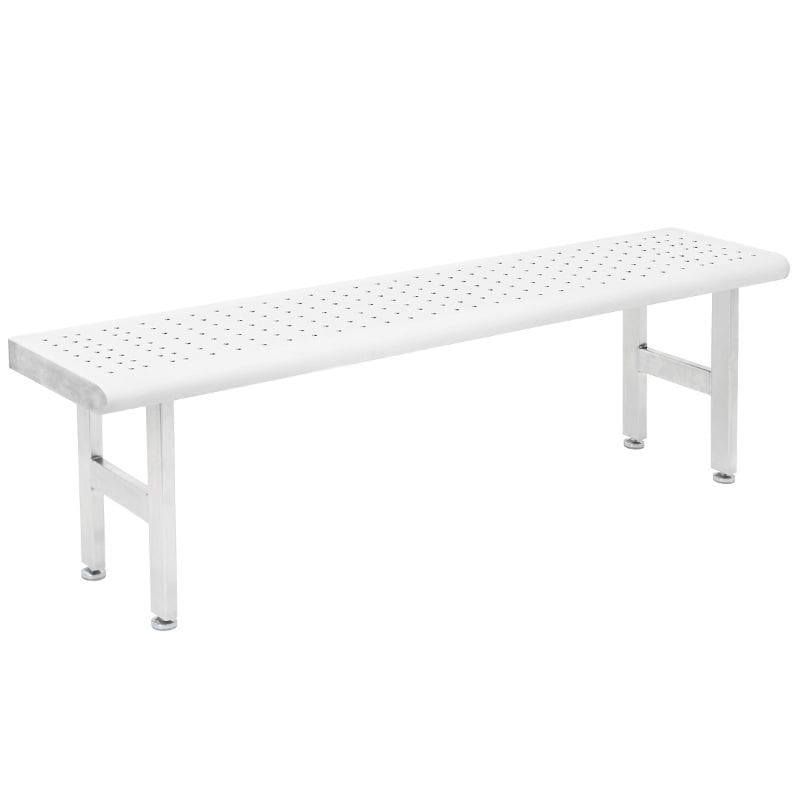 Benchpro Electropolished Gowning Bench with Round Edge - Four Legs 3/8" Holes - Image 2