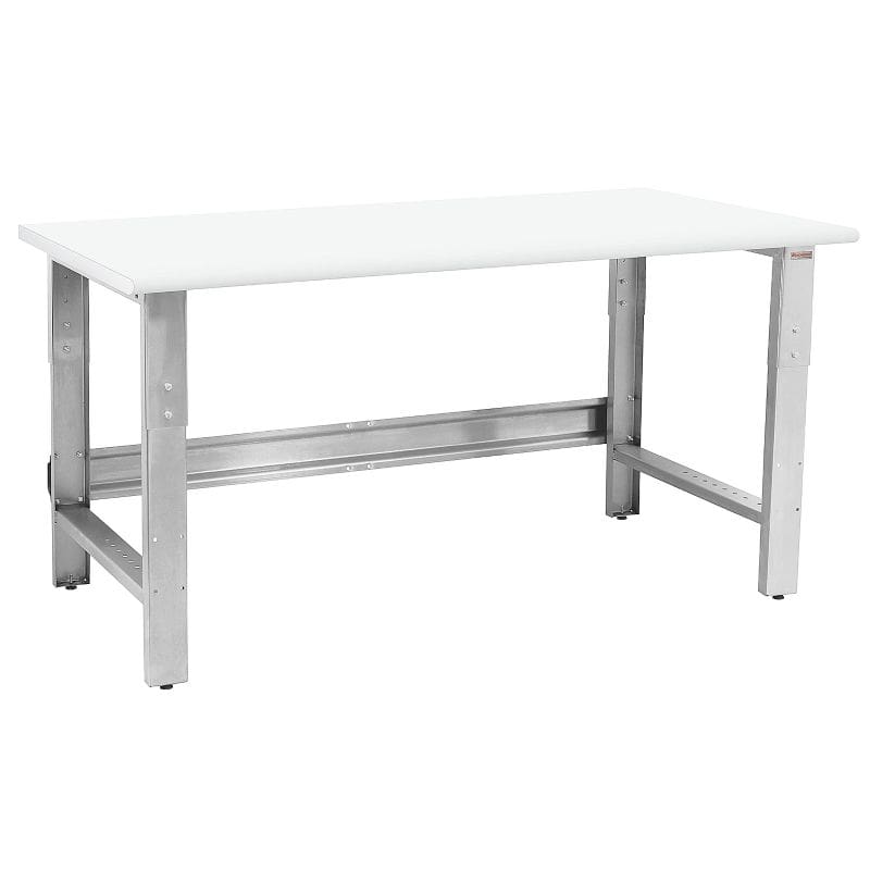 Benchpro Roosevelt Series SS Frame Cleanroom Laminate Workbench with Round Edge