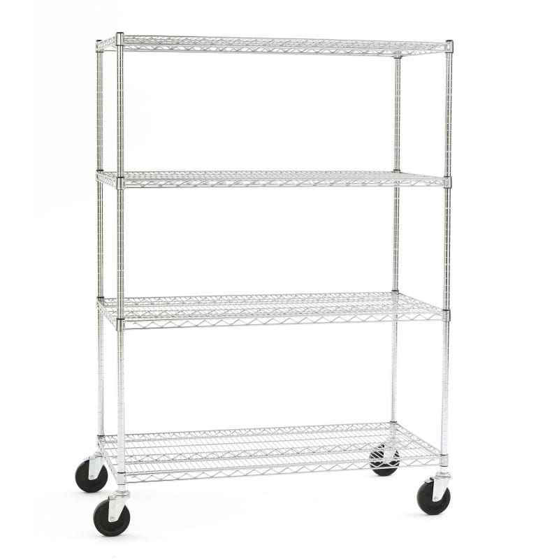 Olympic Chrome Mobile Wire Shelving