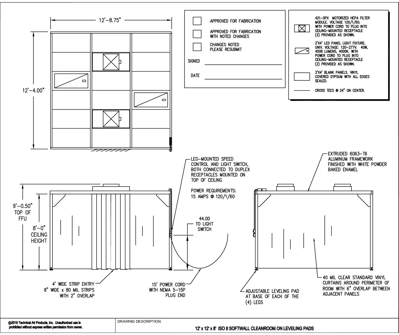 Softwall Cleanroom - 12'x12'x8' - Image 3