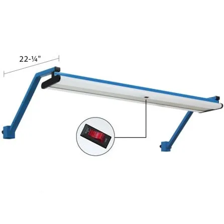 BenchPro 45º Adjustable Overhead Light Frame & LED Light Combo with Rocker Switch
