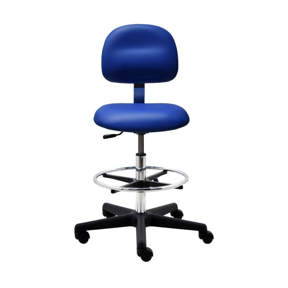 Industrial Seating Series 50 Cleanroom Vinyl Chair Plastic Nylon Base
