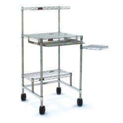 Eagle Stainless Steel Mobile Computer Workstation