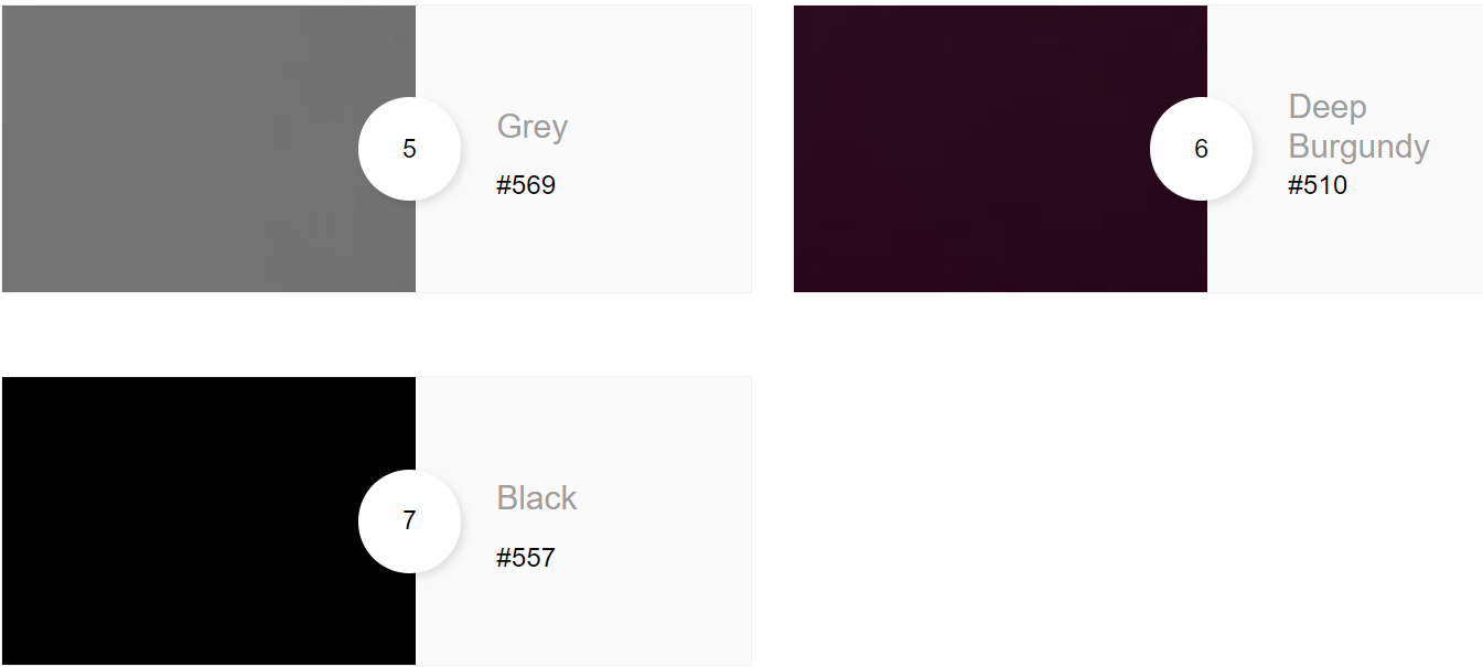 GK chairs vinyl color options