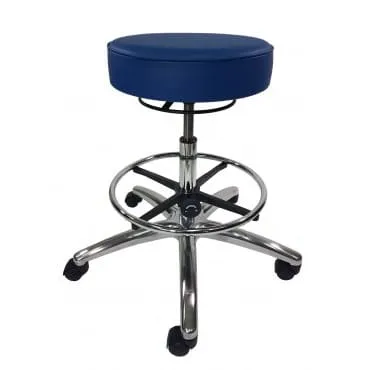 Industrial Seating Series 65 ESD Cleanroom Vinyl Stool Aluminum Base