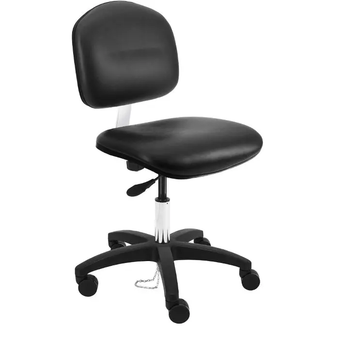 Benchpro Lincoln Cleanroom ESD Vinyl Chair- Nylon Base