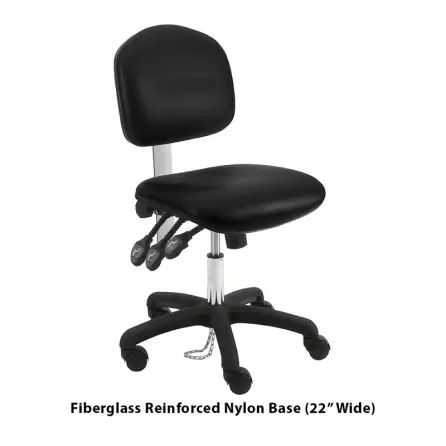 Benchpro Lincoln Cleanroom ESD Vinyl Chair- Nylon Base