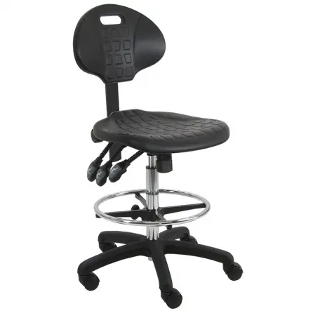 Benchpro Standard Urethane Chair | Ergonomic | ISO 6 Compatible | Nylon Base - Image 4