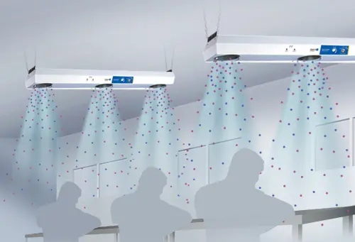 overhead ionizing bar