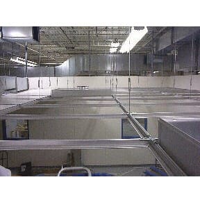 Logi-Clean 2 Inch Aluminum T-Bar Ceiling Grid