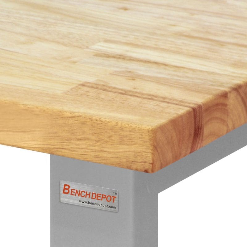Benchpro Roosevelt Series Workbench | 1-3/4" Oiled Butcher Block Top | Square Edge | 1,200 lb Capacity - Image 3