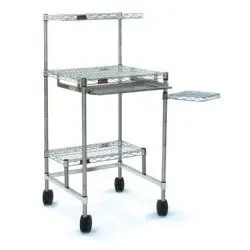 Eagle Stainless Steel Mobile Computer Workstation