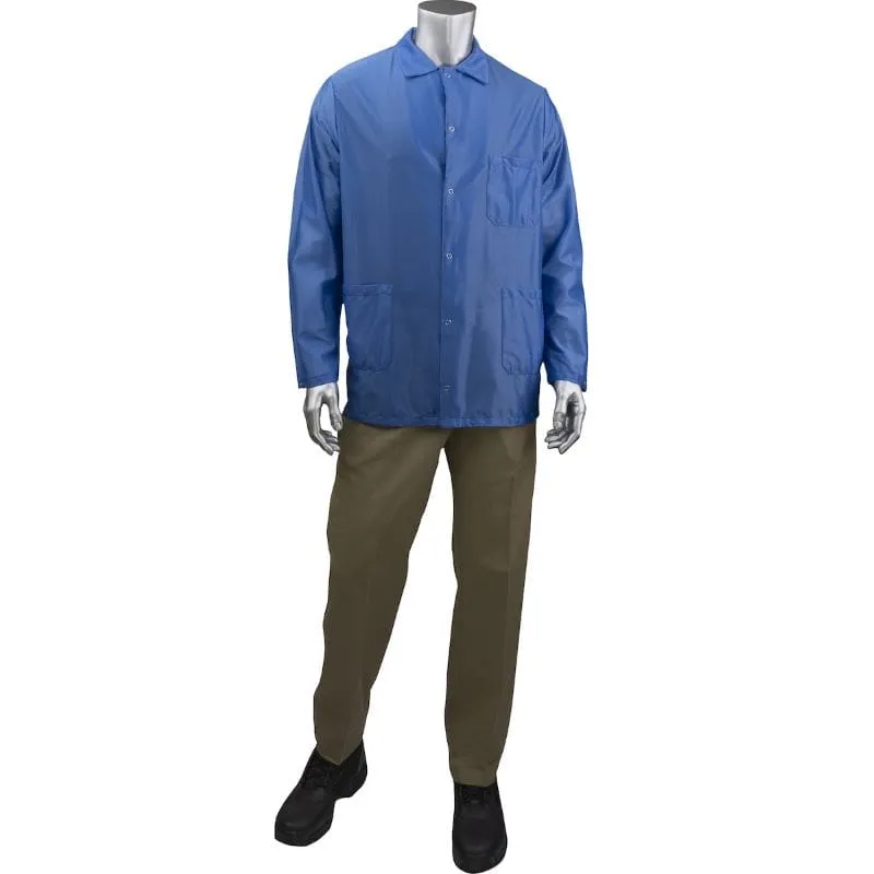 Uniform Technology StatStar Short ESD Royal Blue Labcoat