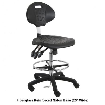 Benchpro ESD Urethane Chair | Ergonomic | ISO 6 | Static Dissipative & Conductive | Nylon Base - Image 4