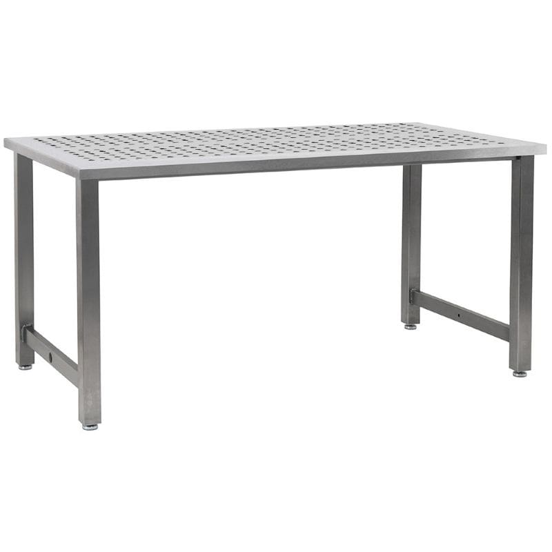 Benchpro Kennedy Stainless Steel 1" Perforated Holes Workbench with Square Edge