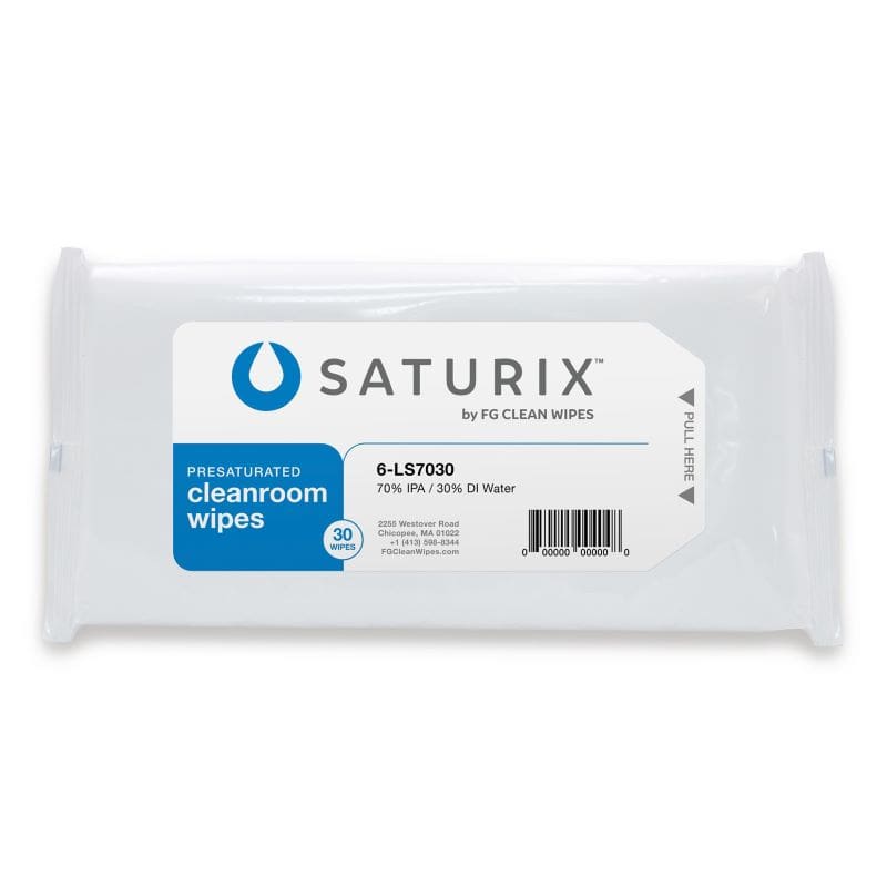 FG Clean Wipes Saturix 70% Presat Polypropylene Wipes