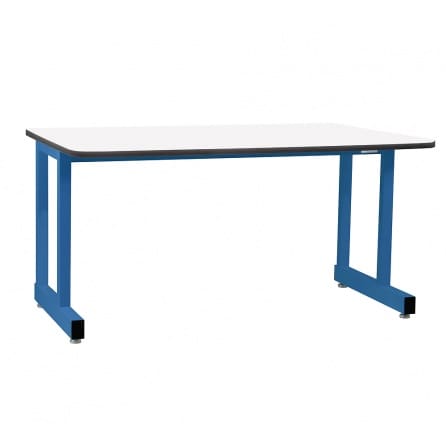 Benchpro Dewey Series Formica Laminate Top Workbench - T-Mold Bumper