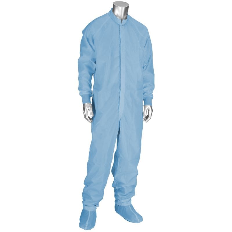 Uniform Technology Altessa Grid Cleanroom Coverall Light Blue