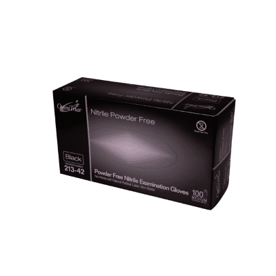 OmniTrust 213 Black Nitrile Powder Free Exam Gloves