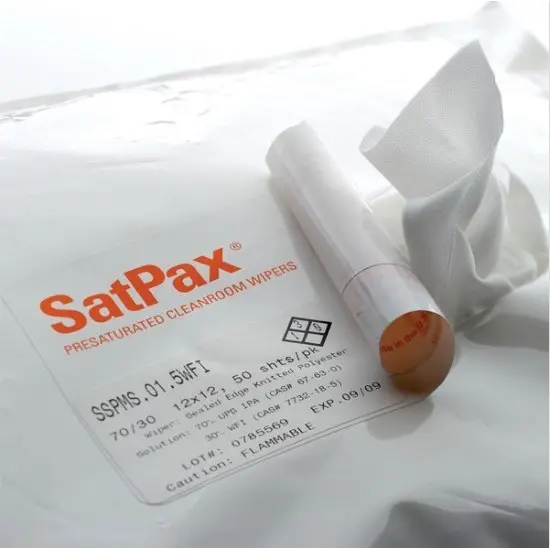 Sterile SatPax MS-WFI cleanroom wipes
